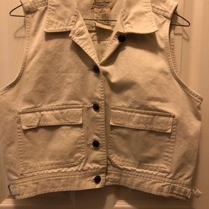 Vest small petite cream color like new
